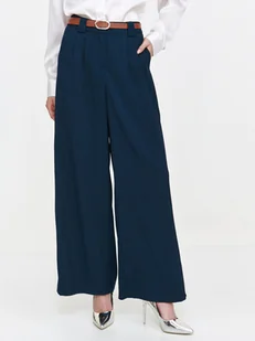 Eleganckie spodnie z szerokimi nogawkami - Spodnie damskie - miniaturka - grafika 1