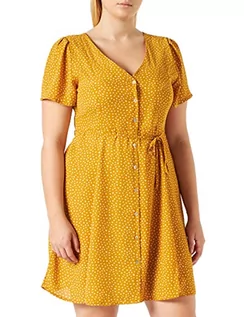 Sukienki - ONLY Women's ONLSONJA S/S sukienka NOOS PTM, żółta, 46 - grafika 1
