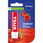 Balsamy do ust - Nivea Strawberry Shine Pielęgnująca pomadka do ust 4,8 g - miniaturka - grafika 1