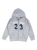 Bluzy dla chłopców - Chłopięca bluza z kapturem szara Olimpias r.74 - miniaturka - grafika 1