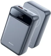 Powerbanki - Yesido Powerbank YP50 20 000 mAh 22.5W USB-A + USB-C + 15W MagSafe, LED, SZARY - miniaturka - grafika 1