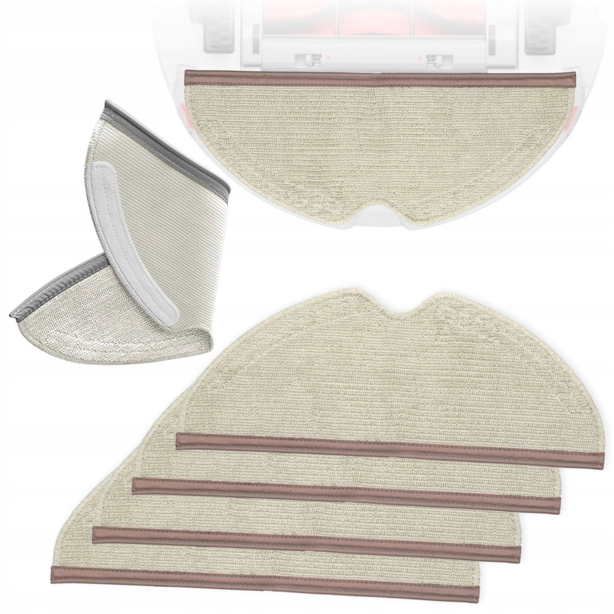4x mop szmatka ścierka do Xiaomi Roborock S5 S6 Q7