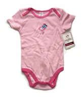 Body dla niemowląt - Różowe body z flamingiem babykiss 6-9 mc 68-74 - miniaturka - grafika 1