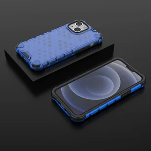 Honeycomb etui pancerny pokrowiec z żelową ramką iPhone 13 mini czarny - Etui i futerały do telefonów - miniaturka - grafika 13