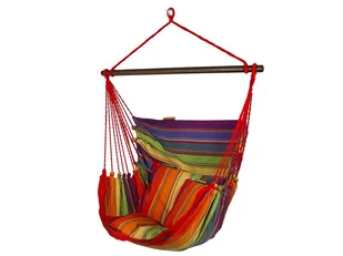 Leżak hamakowy na drążku KOALA Colorful, paski - Hamaki - miniaturka - grafika 1