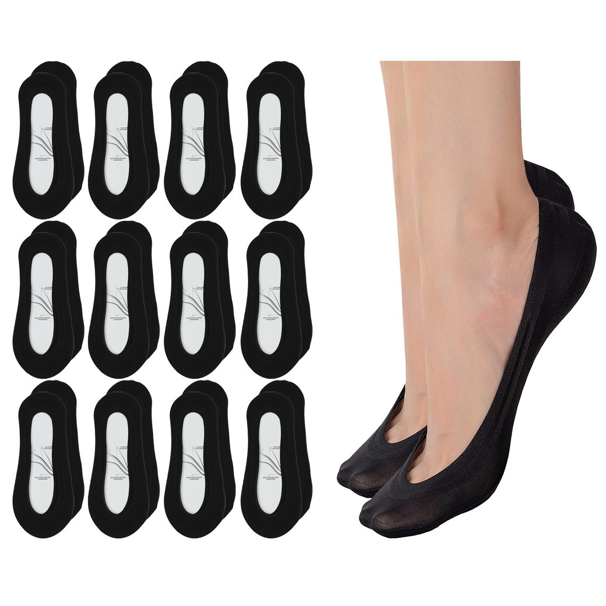 NISKIE STOPKI BALERINKI Laserowo Cięte 12Par Moraj r. 38-41