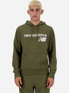 Bluza męska z kapturem kangurka New Balance NBMT03910DMO XL Oliwkowa (197375441627) - Bluzy męskie - miniaturka - grafika 1