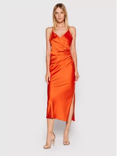 Sukienki - Imperial Sukienka koktajlowa AB5MDAR Pomarańczowy Regular Fit - grafika 1