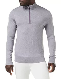 A|C Sport Performance Quarter Zip Top Kardigan Męski, jasnoszary, M - Swetry męskie - miniaturka - grafika 1