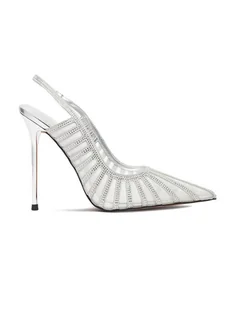 Eva Minge Sandały EO-AVA-E373-70H-C183Y1 Srebrny - Sandały damskie - miniaturka - grafika 1