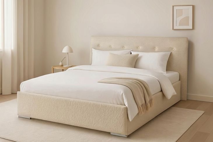 Łoże tapicerowane SLIM 160 łóżko ze stelażem Marcello, Poso i Woolly