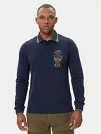 Koszulki męskie - Aeronautica Militare Polo 252PO1896UP00173 Granatowy Regular Fit - miniaturka - grafika 1