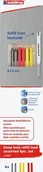 Wkłady do długopisów - Edding Wymienne wkłady e-8881 EDDING, do ołówka e-8880, 6 szt., blister, mix kolorów - miniaturka - grafika 1