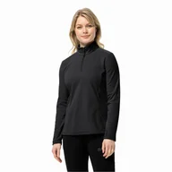 Bluzy damskie - Damska bluza polarowa Jack Wolfskin TAUNUS HZ W black - XS - miniaturka - grafika 1