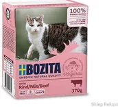Mokra karma dla kotów - BOZITA Kawałki w sosie z wołowiną 370g - miniaturka - grafika 1