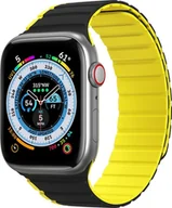 Akcesoria do smartwatchy - DUXDUCIS Pasek magnetyczny Dux Ducis Strap (LD Version) Apple Watch 4/5/6/7/SE/8/Ultra 44/45/49mm czarno-żółty - miniaturka - grafika 1