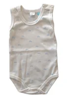 Body dla niemowląt - PINOKIO BODY NA RAMIĄCZKACH LOVELY DAY BABY BLUE ECRU AUTKA 74 - miniaturka - grafika 1