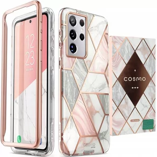 Supcase Etui i-Blason Cosmo noSP Galaxy S21 Ultra 5G, marmurowe różowe 843439136274 - Etui i futerały do telefonów - miniaturka - grafika 2