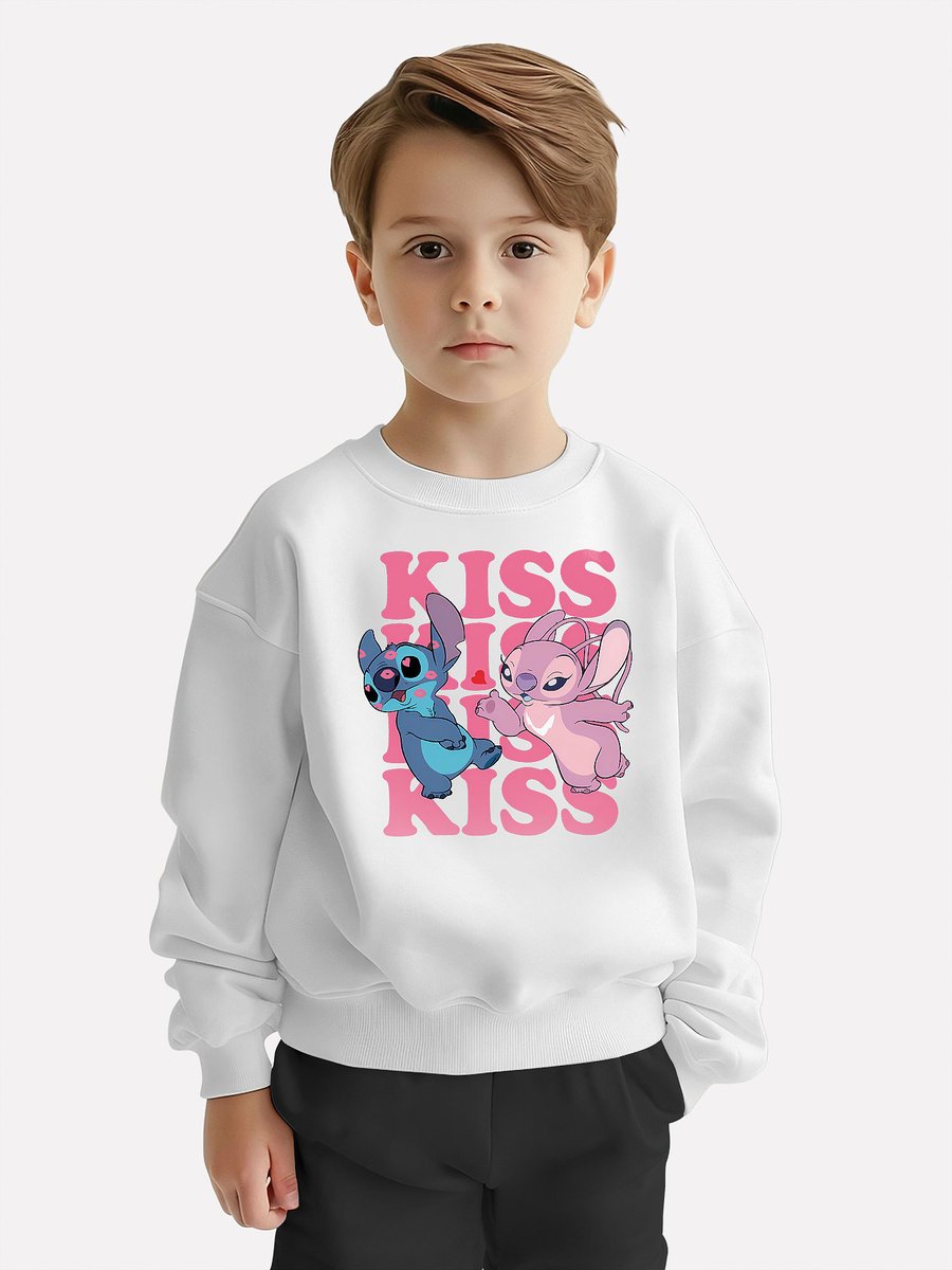 BLUZA DZIECIĘCA STITCH ANGEL ANDZIA KISS 122-128 MŁODZIEŻOWA WZORY PREZENT