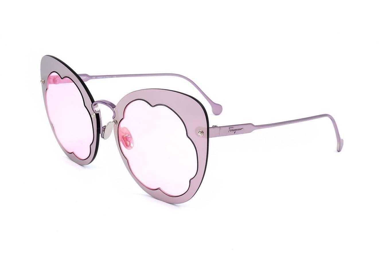 Damskie okulary przeciwsłoneczne SALVATORE FERRAGAMO SF178SM-AMO-FLOWERFUL-537
