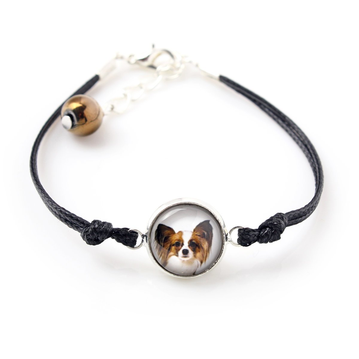 Papillon, Spaniel Kontynentalny - bransoletka z twoim zdjęciem handmade, wyjątkowa biżuteria marki Art-Dog