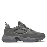 Sneakersy męskie - Sneakersy Calvin Klein Retro Tennis Low Laceup Mtl YM0YM00991 Szary - miniaturka - grafika 1