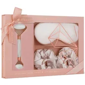 Pozostałe akcesoria kosmetyczne - Crystallove Crystallove Masażery do twarzy Clear Quartz Home SPA Set - miniaturka - grafika 1