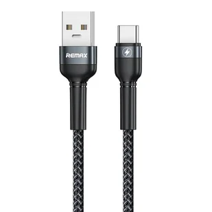 REMAX Jany kabel USB  - USB Typ C 100 W 5 A Power Delivery 1 m czarny (RC-170) - Kable USB - miniaturka - grafika 1