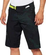 Spodenki rowerowe - 100% Szorty męskie 100% AIRMATIC LE Shorts black camo roz.30 44 EUR NEW 2022 - miniaturka - grafika 1