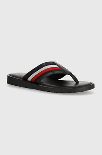 Tommy Hilfiger japonki CORE TOE POST SANDAL męskie kolor czarny FM0FM05011 - Klapki i japonki męskie - miniaturka - grafika 1