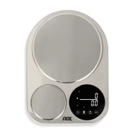 Wagi kuchenne - Podwójna waga kuchenna, precyzyjna i standardowa, do 500 g/do 5 kg, 23 x 16 x 3 cm, stal nierdzewna AD-KE 2354 - miniaturka - grafika 1