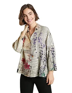 Desigual Damska koszulka Cam_New York, biały, M - Koszulki i topy damskie - miniaturka - grafika 1