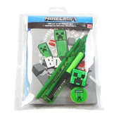 Piórniki - Zestaw szkolny dla dziecka Minecraft zeszyt + wyposażenie piórnika 7 części - miniaturka - grafika 1
