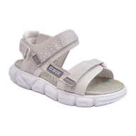 Buty dla dziewczynek - Dziecięce Sandałki Na Rzep Big Star LL374201 Szare - miniaturka - grafika 1