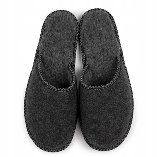 NOWO, Eleganckie pantofle męskie ocieplane, rozmiar 43 - Kapcie męskie - miniaturka - grafika 1