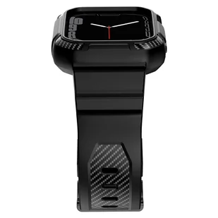Kingxbar CYF537 2w1 pancerne etui Apple Watch SE, 8, 7, 6, 5, 4, 3, 2, 1 (45, 44, 42 mm) z paskiem czarne - Akcesoria do smartwatchy - miniaturka - grafika 10