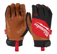 Rękawice robocze - MILWAUKEE Rękawice Skórzane (hybrydowe) roz.XL/10 - miniaturka - grafika 1