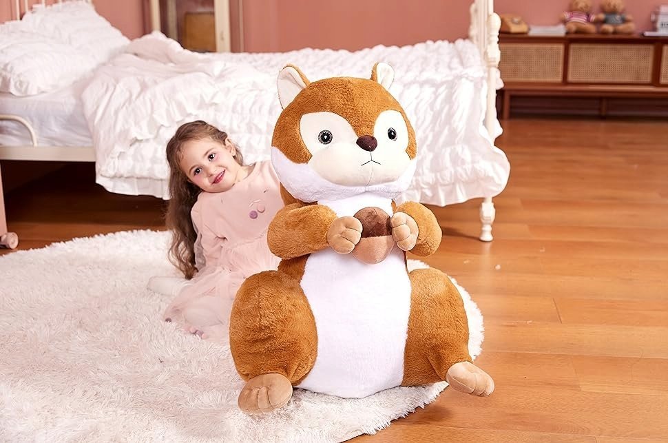 WIEWIÓRKA PLUSZOWA MASKOTKA WYS. 60 CM DO PRZYTULANIA NA PREZENT DLA DZIECI