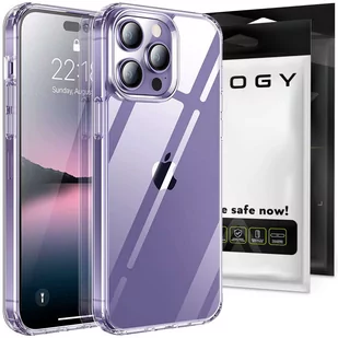 Etui ochronne obudowa Alogy Hybrid Case do Apple iPhone 14 Pro Przezroczyste + Szkło - Etui i futerały do telefonów - miniaturka - grafika 2