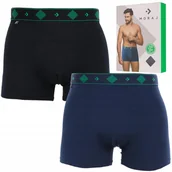 Majtki męskie - Bokserki Majtki Męskie Bambusowe Klasyczny Krój Wygodne 2-pak M MORAJ - miniaturka - grafika 1