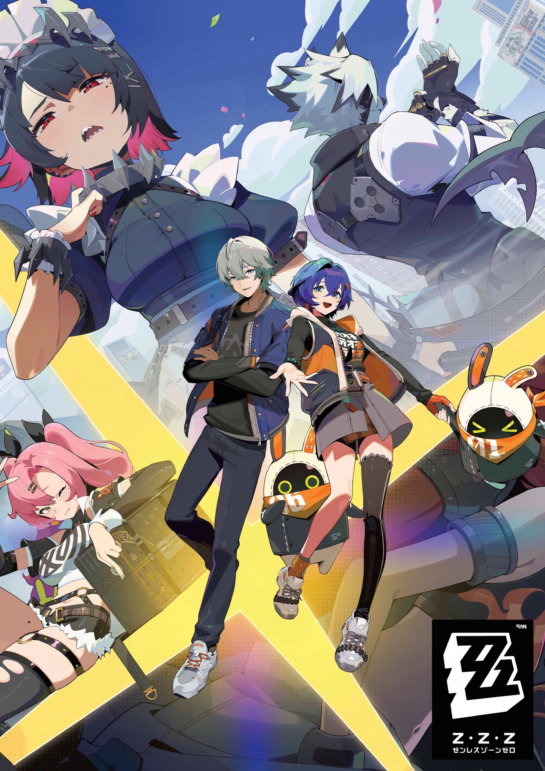 Plakat A3 Zenless Zone Zero Zzz Anime Gra Belle Wise