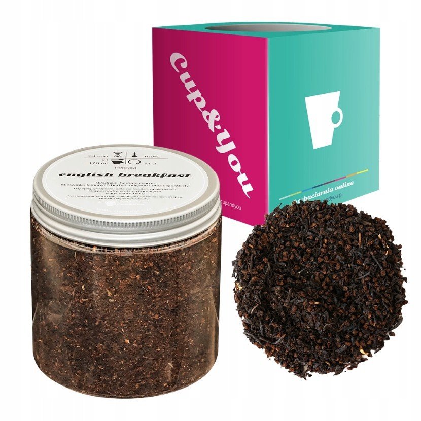 Czarna herbata ENGLISH BREAKFAST 180g - sypana liściasta herbata PREMIUM na prezent upominek podarunek Cup&You