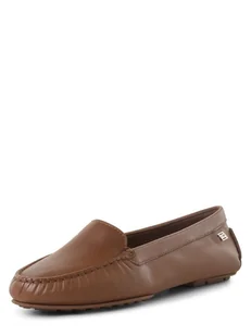 Tommy Hilfiger - Damskie mokasyny ze skóry, brązowy - Mokasyny damskie - miniaturka - grafika 1