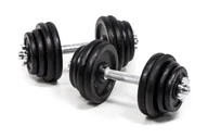 Hantle i ciężarki - Hantle 30kg Żeliwne zestaw 2x15kg marki Abarqs - miniaturka - grafika 1