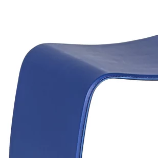 Fotel biurowy, krzesło biurowe Drewniany stołek BENTWOOD II, eko skóra, niebieski - Fotele i krzesła biurowe - miniaturka - grafika 2