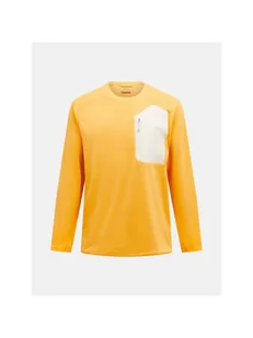 Bluza PEAK PERFORMANCE M Freelight Polartec Grid Crew pomarańczowy 2XL - Bluzy męskie - miniaturka - grafika 1