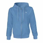 Bluzy damskie - Bluza damska z kapturem, błękitna rozpinana Captain Mike, rozmiar XL - miniaturka - grafika 1