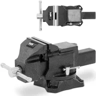 Prasy - Imadło ślusarskie warsztatowe rozstaw 100 mm szer. 100 mm - miniaturka - grafika 1