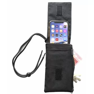 SWISSTEN Czarne Etui saszetka na telefon 6,4” POCKET - Torby fotograficzne i futerały - miniaturka - grafika 2