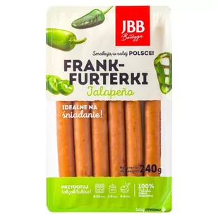 JBB Bałdyga Frankfurterki jalapeño 240 g - Kiełbasa i wędliny - miniaturka - grafika 1